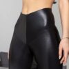 Компресійні лосини із сатиновим блиском ефекта мокрої тканини Totalfit YS1-C25