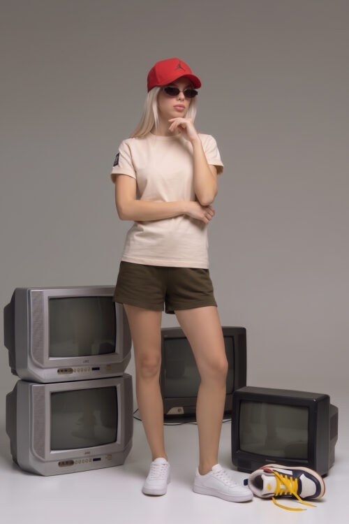 Жіноча класична футболка TOTALFIT D7-KH321