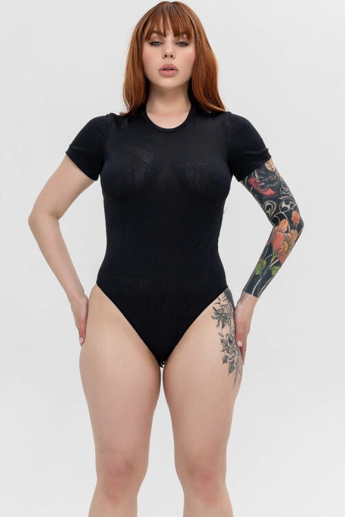 Боді з коротким рукавом TOTALFIT Black Flame