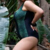 Суцільний купальник plus-size TOTALFIT KS17-P150