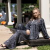 Жіночий костюм із мікрофібри: сорочка + штани RY1-P154 E13-P154