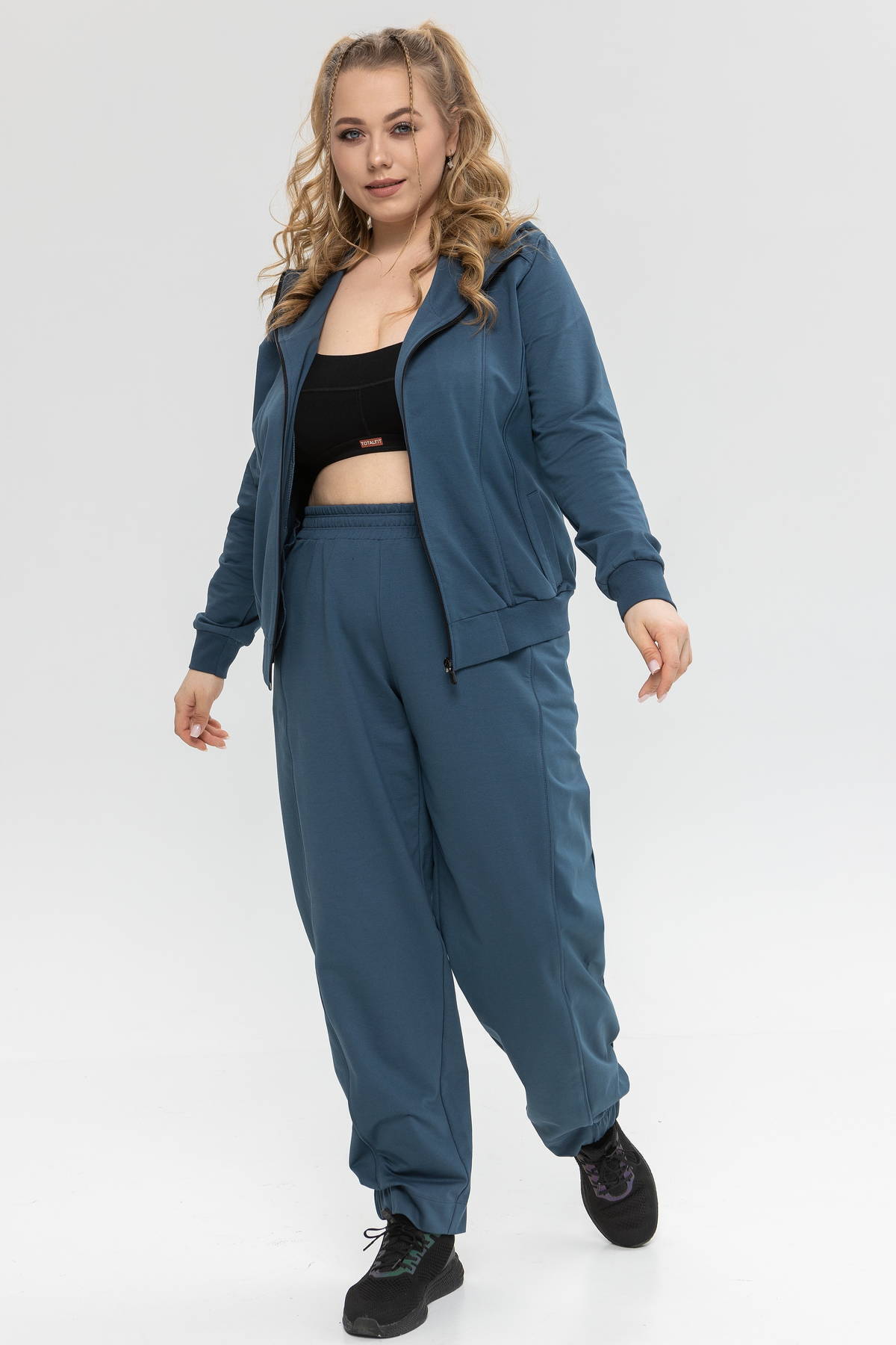 Жіночий демісезонний спортивний костюм із бавовни TOTALFIT Baggy SET16-LD95
