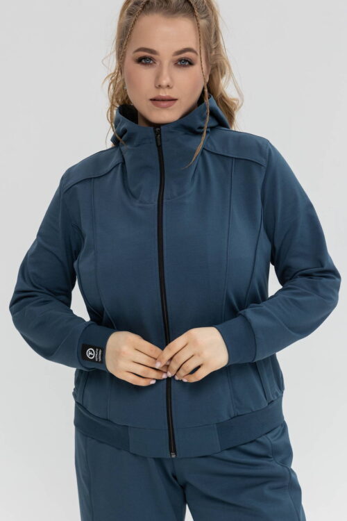 Демісезонна бавовняна кофта на блискавці з капюшоном TOTALFIT Baggy A101-LD95