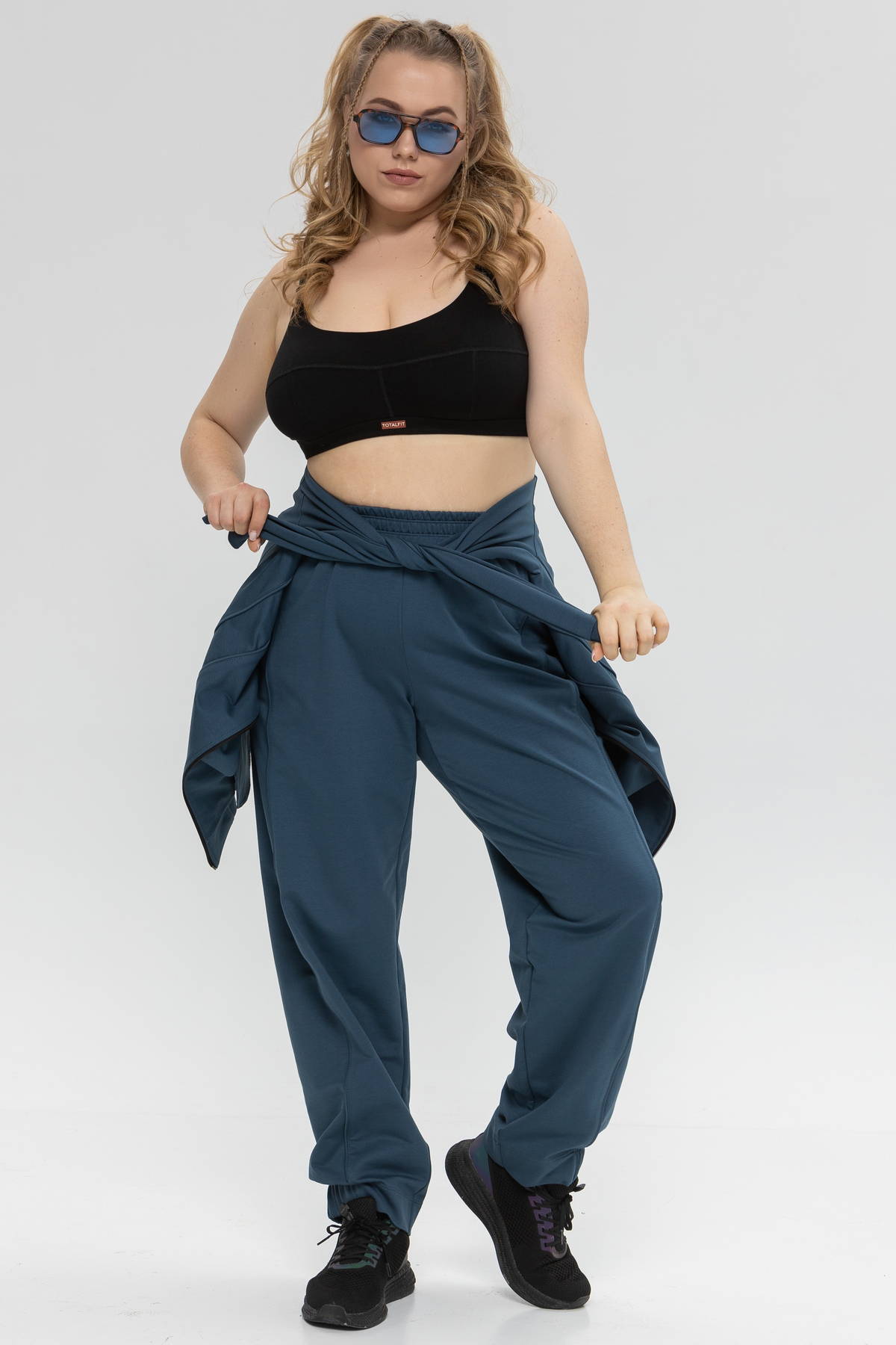 Жіночий демісезонний спортивний костюм із бавовни TOTALFIT Baggy SET16-LD95