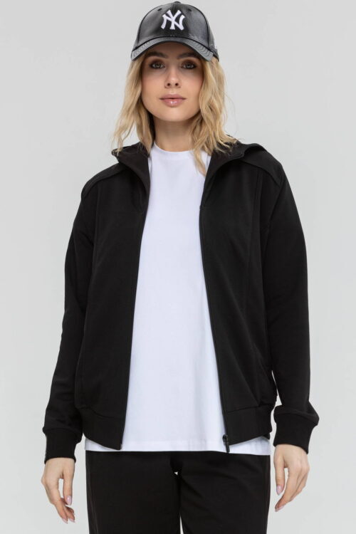 Демісезонна бавовняна кофта на блискавці з капюшоном TOTALFIT Baggy A101-LD10