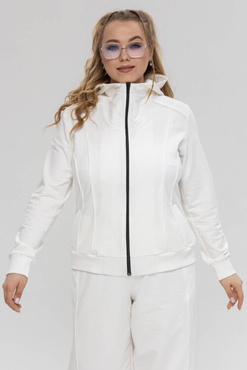 Демісезонна бавовняна кофта на блискавці з капюшоном TOTALFIT Baggy A101-LD11