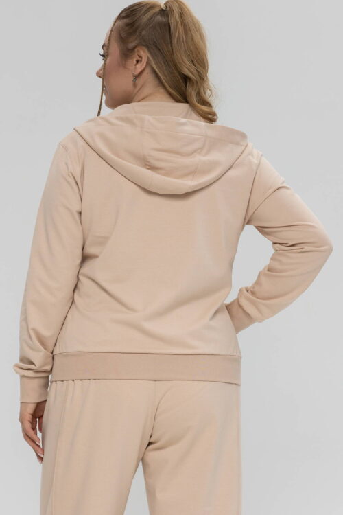 Демісезонна бавовняна кофта на блискавці з капюшоном TOTALFIT Baggy A101-LD321