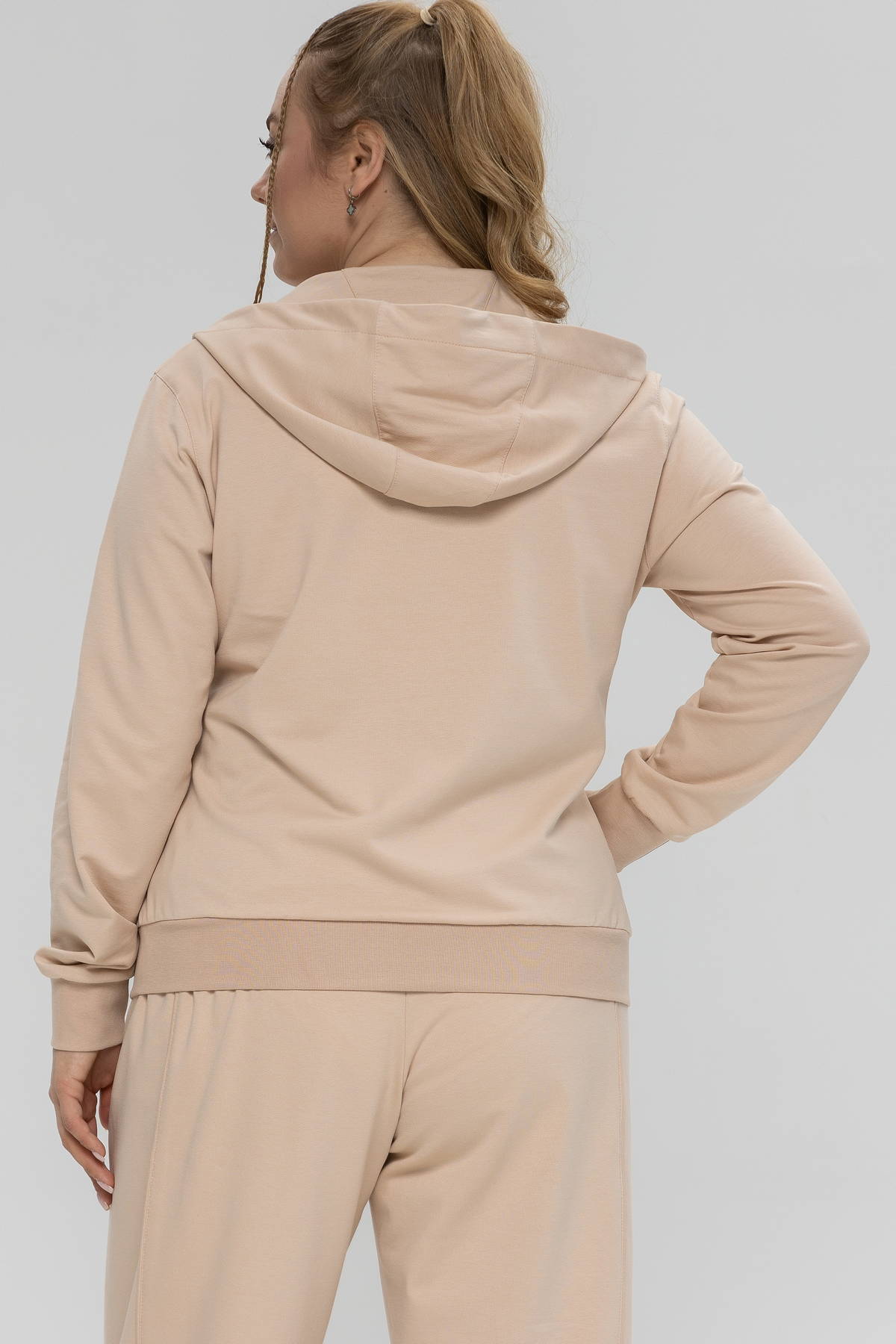 Демісезонна бавовняна кофта на блискавці з капюшоном TOTALFIT Baggy A101-LD321