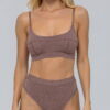 Бавовняний комплект білизни бралет та стрінги TOTALFIT SET7U-KHLP166