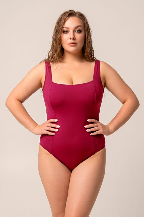 Суцільний купальник виликих розмірів plus-size TOTALFIT KS17-C37