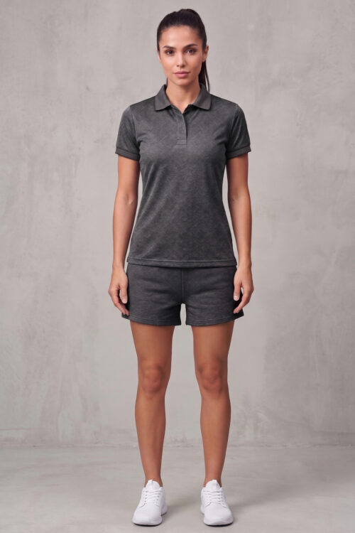 Жіноча футболка-поло Cotton Jacquard TOTALFIT D12-F9 H31-F9