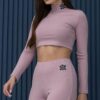 Топ з довгим рукавом у рубчик TOTALFIT T422-TR2