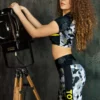 Дизайнерські лосини TOTALFIT з високим поясом LG14-P98