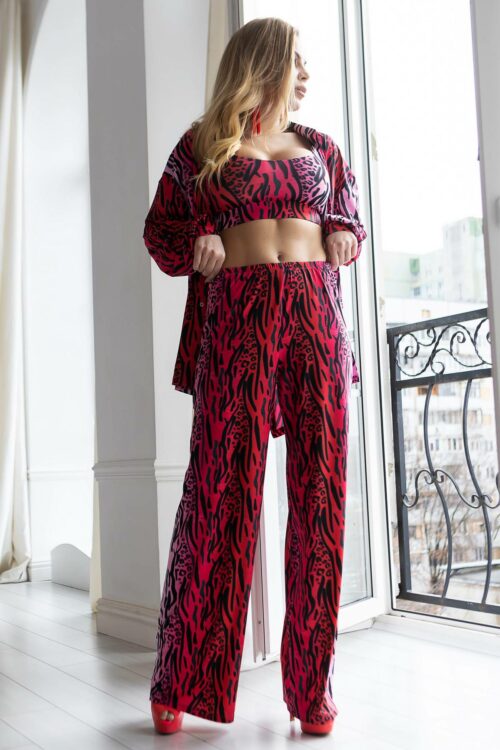 Домашній жіночий костюм сорочка та штаниTOTALFIT RY1-P140 ED1-P140