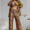 Домашній жіночий костюм сорочка та штаниTOTALFIT RY1-P141 ED1-P141
