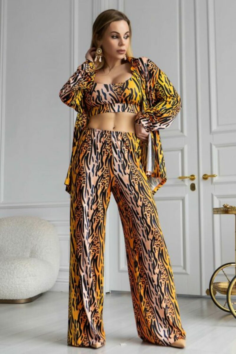 Комплект Loungewear "Wild Tiger" — сорочка та брюки
