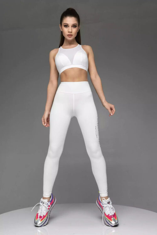 Білі лосини зі світловідбиваючими елементамиw Totalfit REFLECT LG141-C11RF