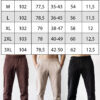 Розмірна таблиця штани джоггери чоловічі TOTALFIT EM3 EM31